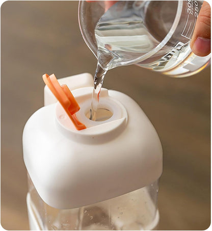 Distributeur abreuvoir d'eau 2 en 1