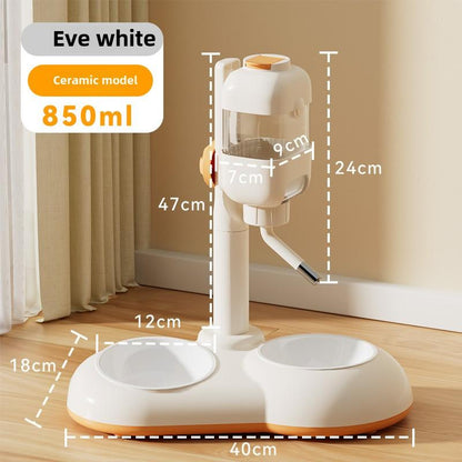 Distributeur abreuvoir d'eau 2 en 1