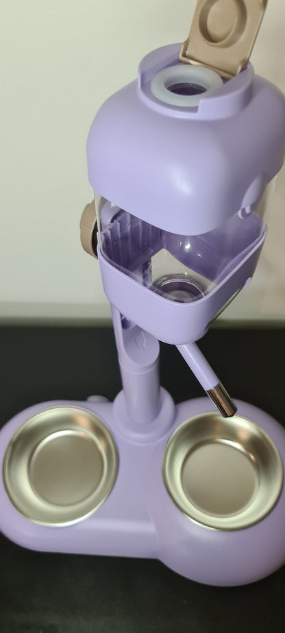 Distributeur abreuvoir d'eau 2 en 1